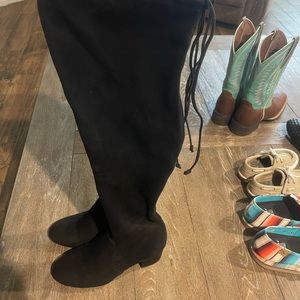 Stretch over the knee boots